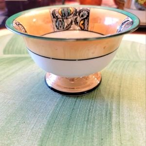 Vintage Noritake Footed Lustreware Art Deco Bowl